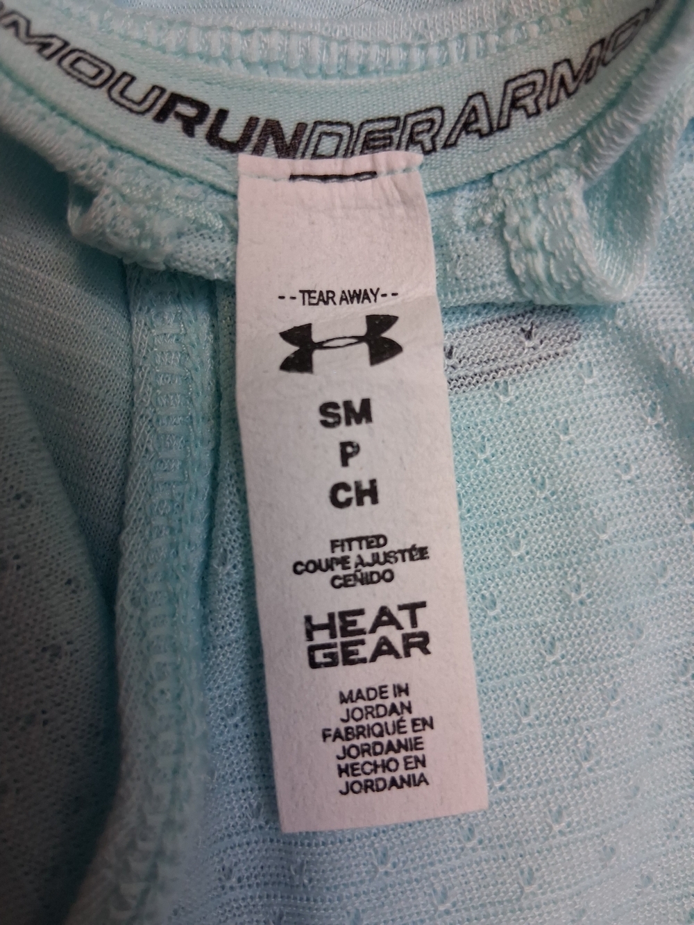 Under Armour Light Blue Performance Halter Tank - Picture 3 of 17